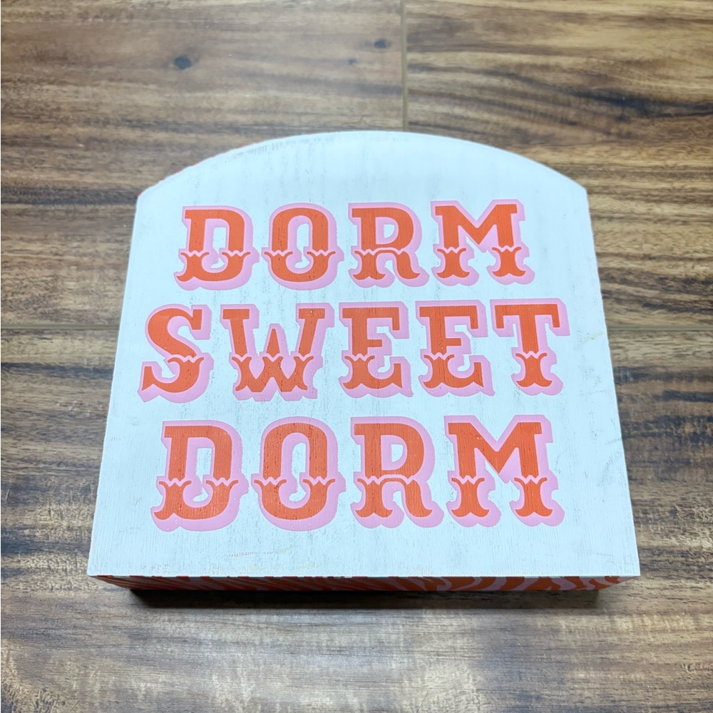 Kirkland Home Dorm Sweet Dorm wooden animal print accent decor, new